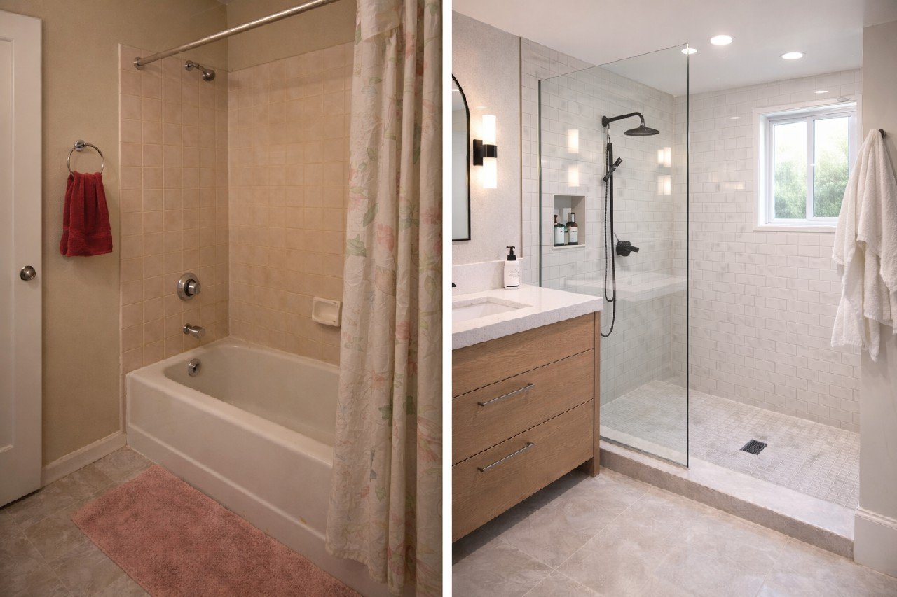Tub to Shower Conversions service photo